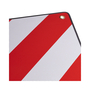 Alu-Warntafel 50x50cm fr Italien/Spanien 2 in 1 Reflektierend rot-wei