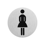 Aluminium T�rschild Bild Frau �75mm 