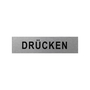 Aluminium T�rschild Dr�cken 160x40mm 