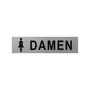 Aluminium T�rschild Frau / Damen 160x40mm 