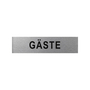 Aluminium T�rschild G�ste 160x40mm 