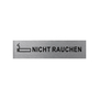 Aluminium T�rschild Nicht Rauchen 160x40mm 
