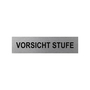 Aluminium T�rschild Vorsicht Stufe 160x40mm 