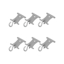 Aufh�nger mit S-haken f�r Kederschiene 5/6mm und 7/8mm - Set von 6 St�ck