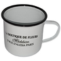 Becher aus Emaille Kaffeebecher Teebecher Kakaobecher Tasse antikwei� 0,4l