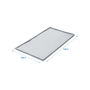 Bodenplane aufblasbar grau wasserdichtes PVC 2,50 x 5,50 m Camping Wohnmobil Vorzelt