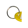 10 Schl�sselanh�nger / Schl�sselschilder gelb mit Ring