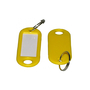 50 Schlsselanhnger / Schlsselschilder gelb mit Ring