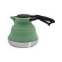 Faltbarer Wasserkocher m Edelstahlboden 1,2 l Kunststoffdeckel 4200 See green