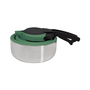 Faltbarer Wasserkocher m Edelstahlboden 1,8 l Kunststoffdeckel 4200 See green