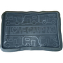 Fu�matte I love Camping grau 40x60cm 