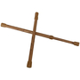 Haltestange Sicherungsstange Barkeeper Eiche 41-71cm 2er Pack