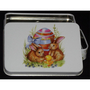 Hase Ostern Korb St�lpdeckeldose m Henkel rechteckig