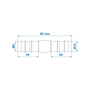 Schlauchverbinder gerade 12mm 2 St�ck im Blister