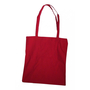 1 Baumwolltragetasche Stofftasche rot 38x42 langer Henkel 