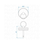 Verschlussstopf f�r Siphon �33 mm