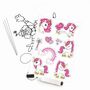 Jumbo-Kinder Tafel Unicorn Einhorn M�dchen Whiteboard Board Standtafel Rosa Lila