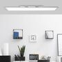 Brilliant Flat LED Deckenaufbau-Paneel 100x25cm silber