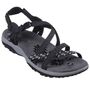 Skechers Reggae Slim Vacay Damen Sandalen Schwarz