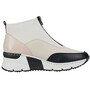 Rieker Damen Stiefelette Beige/Schwarz