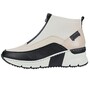 Rieker Damen Stiefelette Beige/Schwarz