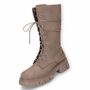 Dockers by Gerli Damen Plateau Stiefel Taupe