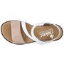Rieker Damen Keil-Sandaletten Wei�/Beige