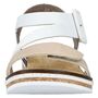 Rieker Damen Keil-Sandaletten Wei�/Beige