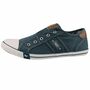 Mustang Damen Canvas Sneaker Blau/Gr�n