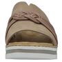 Rieker Damen Keil-Pantoletten Beige