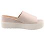 Mustang Damen Plateau-Pantoletten Beige/Ivory