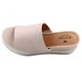 Mustang Damen Plateau-Pantoletten Beige/Ivory