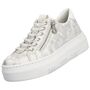 Rieker Damen Sneaker Gold/Wei�