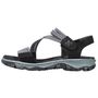 Rieker Damen Trekking Sandalen Schwarz