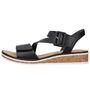 Rieker Damen Sandalen Schwarz