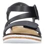 Rieker Damen Sandalen Schwarz