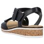 Rieker Damen Sandalen Schwarz