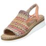 Rieker Damen Sandalette Orange/Bunt