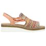 Rieker Damen Sandalette Orange/Bunt