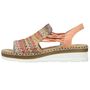 Rieker Damen Sandalette Orange/Bunt