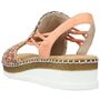 Rieker Damen Sandalette Orange/Bunt