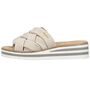 Rieker Damen Keil-Pantoletten Beige