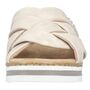Rieker Damen Keil-Pantoletten Beige