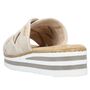 Rieker Damen Keil-Pantoletten Beige