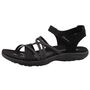 Skechers Reggae Slim Meadow Grazer Damen Sandalen Schwarz