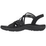 Skechers Reggae Slim Sunny Side Damen Sandalen Schwarz