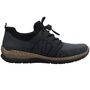Rieker Damen Halbschuhe Dunkelblau/Schwarz