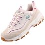 Skechers D�Lites Bold Views Damen Sneaker Natur/Multi