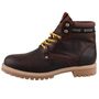 Mustang Herren Leder Stiefel Dunkelbraun