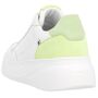 Rieker Damen Plateau Sneaker Wei�/Hellgr�n